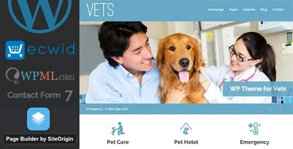 VETS – Veterinary Medical Health Clinic WP Theme